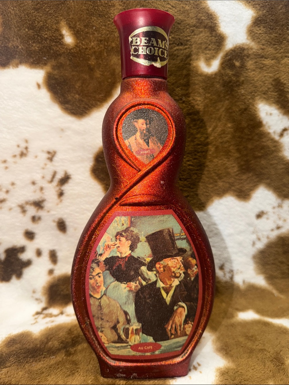 Beam's Choice Red Decorative Bottle Accent